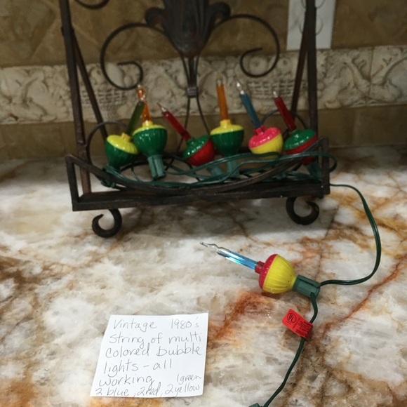 String of 7 vintage bubble lights - Picture 4 of 6